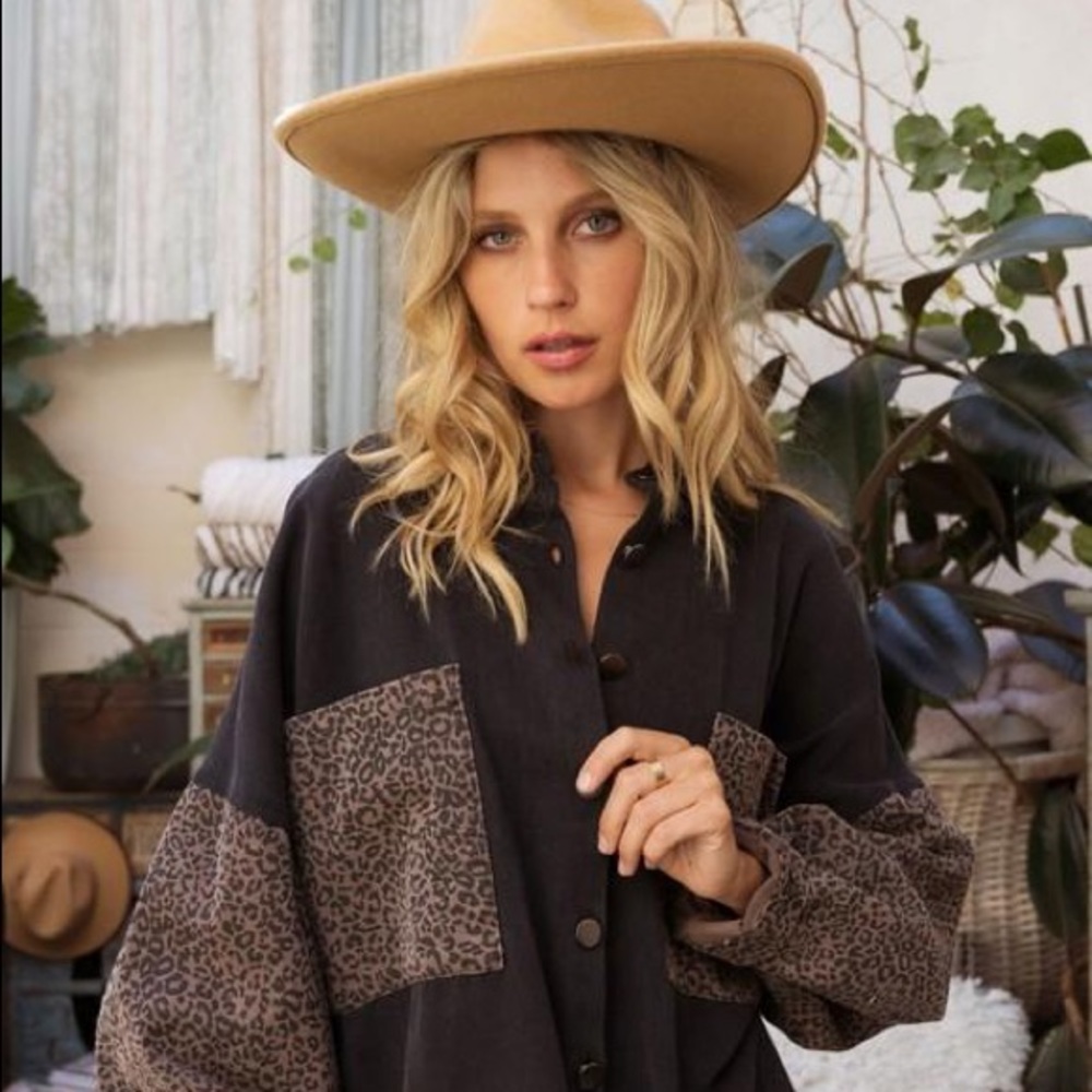Black Wash Shacket